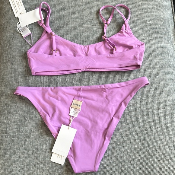 L*SPACE Set Zinnia Bikini Top and Camacho Bikini Bottom Classic Size L in Jewel - Picture 12 of 16